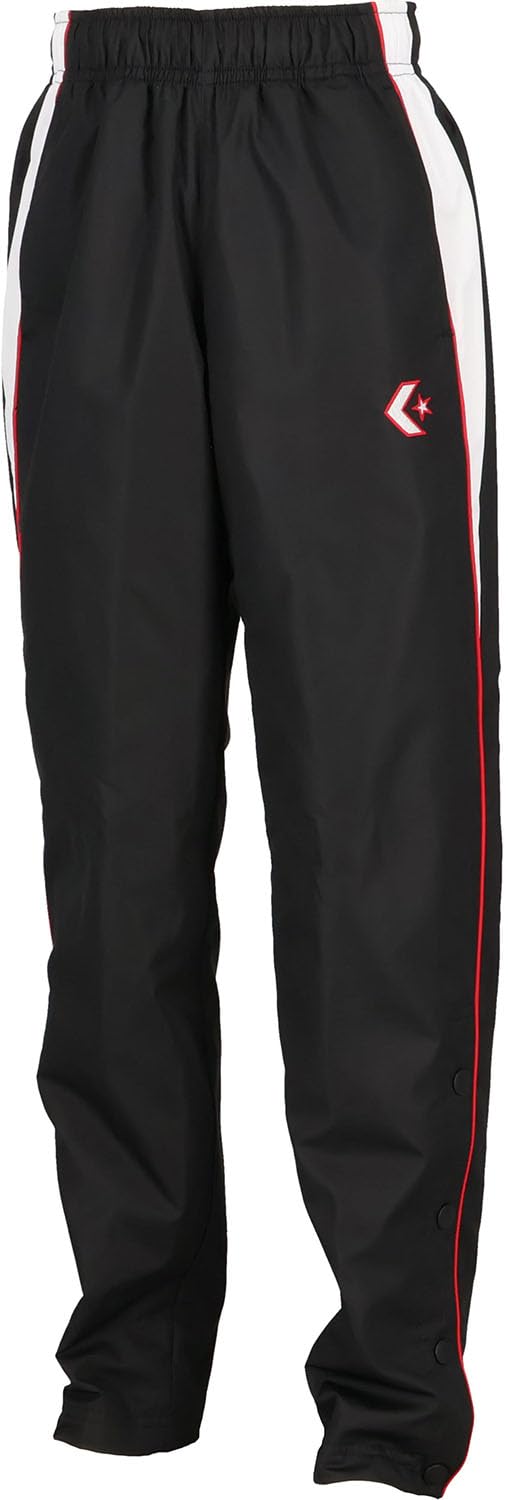 CONVERSE(コンバース) バスケ ウインドパンツ ジュニアウォームアップパンツ 撥水 透湿 CB452501P ジュニア ブラック×ホワイト 150