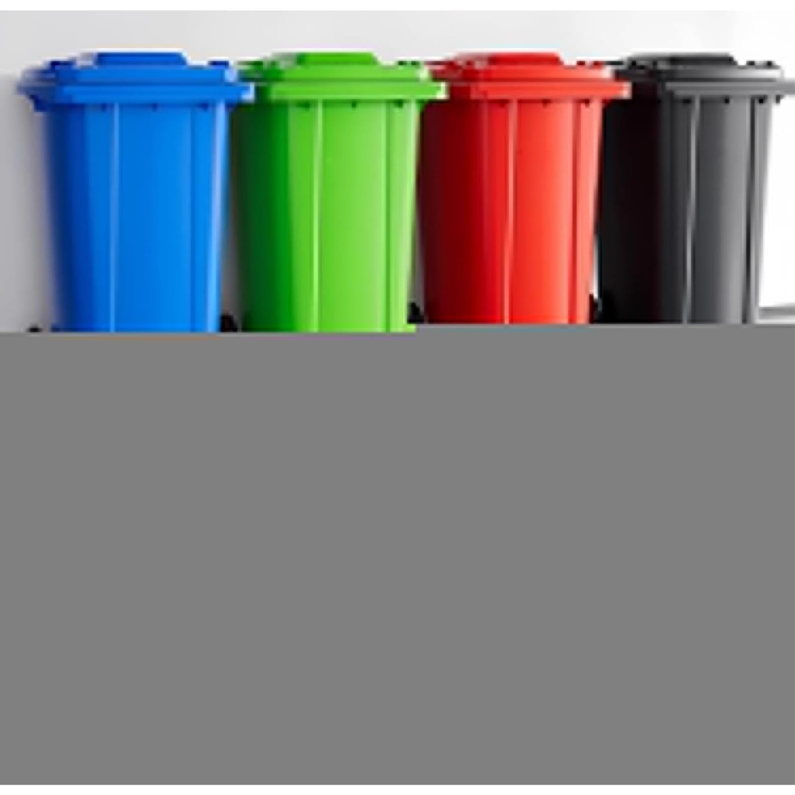 Cubo de Basura Exterior con Ruedas, contenedor de Basura Resistente Multicolor para Patio Trasero, Garaje, terraza y Uso Comercial. (Blue 30L)