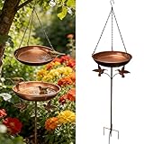 Beafaeur Abreuvoir Oiseaux,Bain Suspendu pour Oiseaux,Bain d'oiseaux Abreuvoir Exterieur(∅...