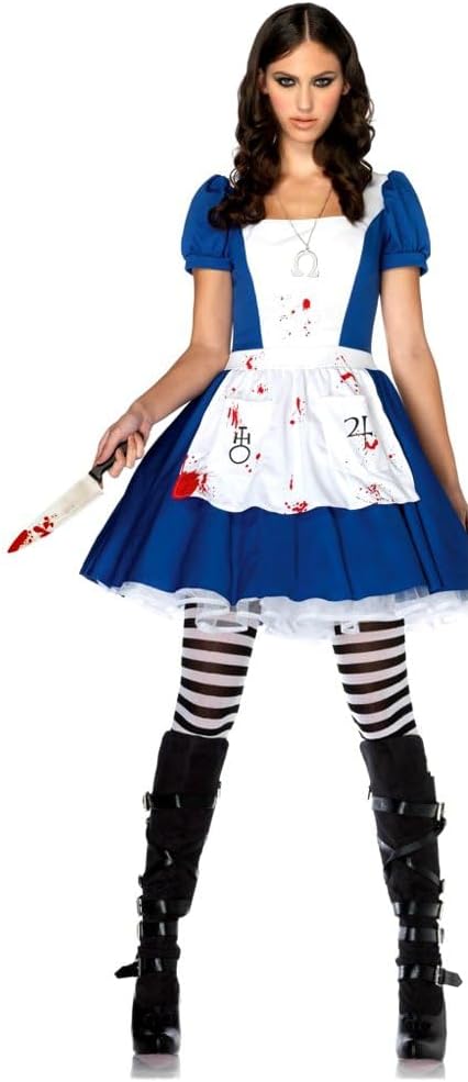 Alice Madness Returns And Anime Maid Dress Cosplay Fancy Apron Costume (No Bloodstain,X-Small)