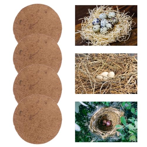 Image of Pigeon Egg Nest Mat - 10Pcs Breathable Light Brown Nest Pads for Pigeons and Birds Ideal for Nesting and Egg Laying