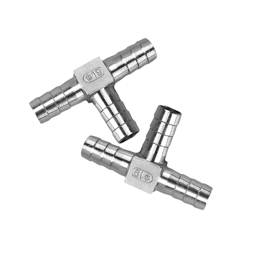 Edelstahlrohr mit Widerhaken T-Rohr mit Widerhaken aus poliertem Edelstahl 304, 3-Wege-Schlauchverteiler, Innendurchmesser 32 mm, 40, 50, Hydraulikrohr, 1 Stück(50mm)