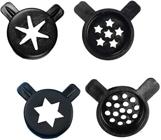 Ice Cream Machine Nozzle Accessories,4 in 1 Little Stars Shaped Modeling Caps Spare Parts of Soft Machines Lids Inner Diameter 28mm