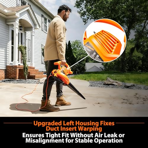 Image of LawnMaster BV1210 Electric Leaf Blower, Vacuum & Mulcher
