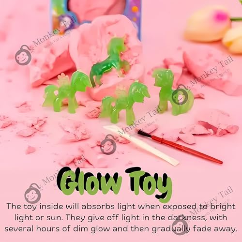 Image of MONKEYTAIL Dig-It-Out Unicorn Excavation Kit | Fun & Educational with Surprise Toy Inside | Fun & Educational Activity for Kids