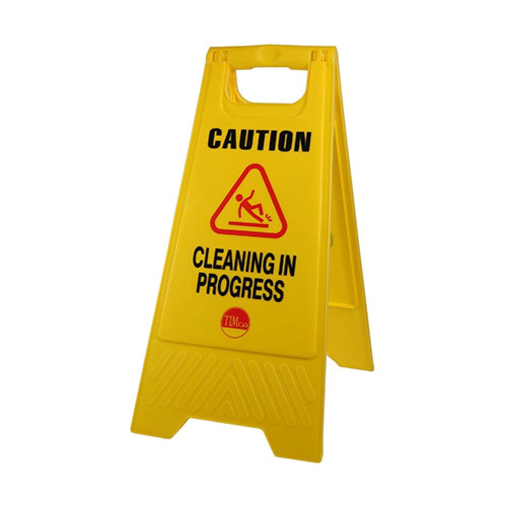 TIMCO Caution Cleaning in Progress A-Frame Safety Sign-610 X 300 X 30