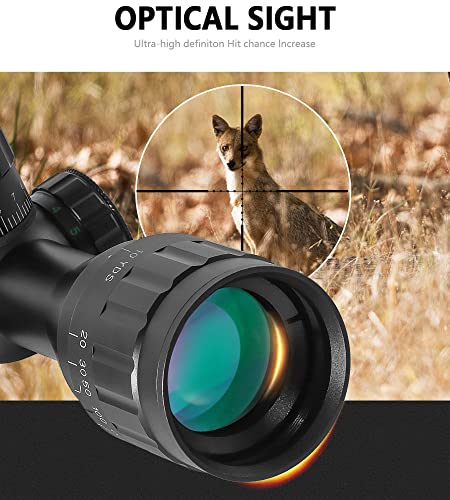 Paike 3-9X32 AOIR Rifle Scope mil-dot Reticle Red and Green Dot Illuminated Scope Hunting Optics - Image 4