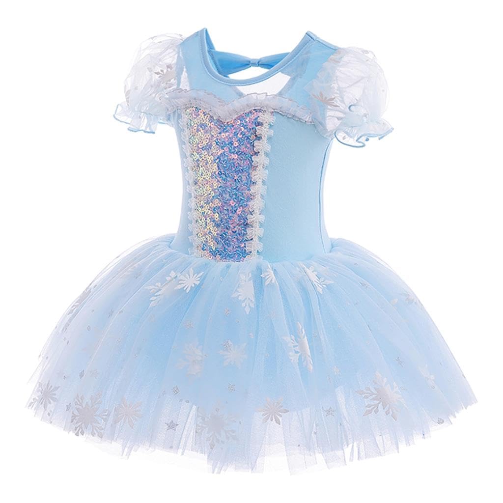 Lito Angels Disfraz Bailarina de Ballet Princesa para Niñas, Vestido Maillot de Danza Baile con Falda Tutu - 4