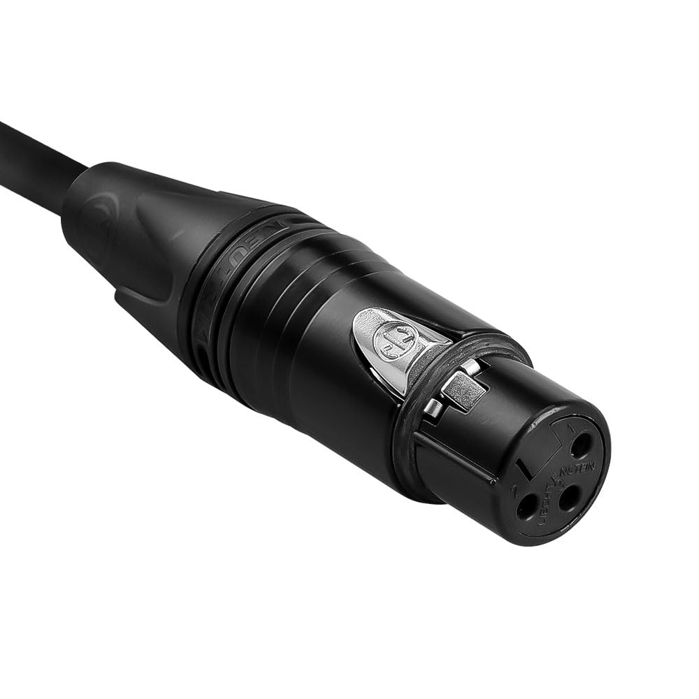 Uonecn D-tap do XLR 3-pinowy żeński kabel zasilający do RC 120B, do oświetlenia wideo LED, 1 m/100.1 cm