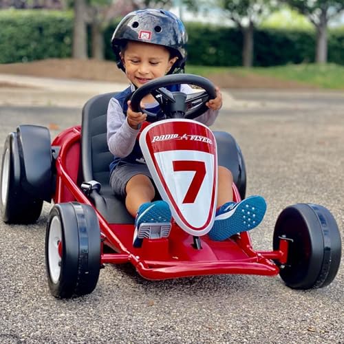 Image of Radio Flyer Kids Go Kart, Ultimate Outdoor Racing Cart for Ages 3 to 8 Years Old, Red