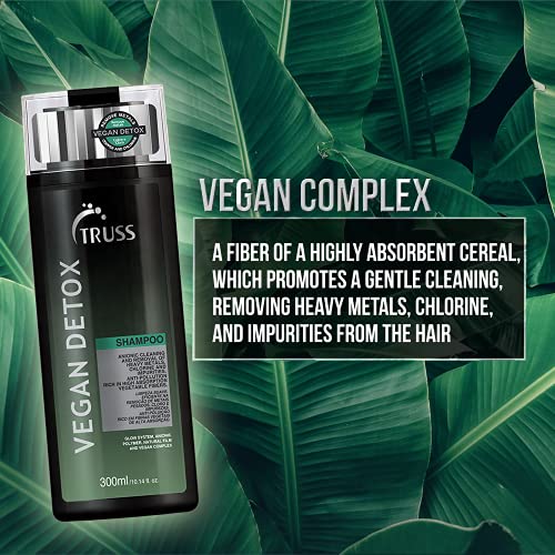 Truss Vegan Detox Shampoo Bundle With Equilibrium Shampoo For Oily Hair And Net Hair Mask Anti Frizz Intensive Repair #TOP2