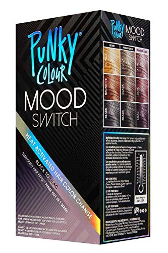 Punky Colour Black To Lilac Mood Switch Heat Activated Hair Color Change, Temporary Hair Effect