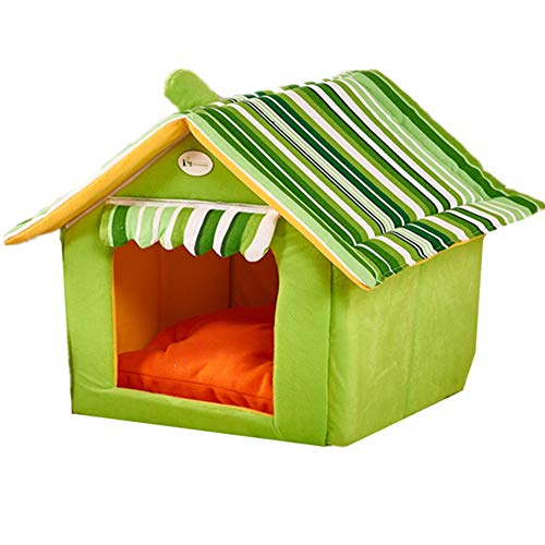 Julvie Enclosed Dog House Cat Bed Soft Indoor Small Medium Large Dog Houses,Pets Sponge Material Portable and Great Pet Tent Soft Bed for Dog and Cat by Best Pet Supplies