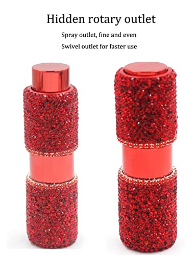 Botella spray portátil de vidrio con rhinestones 15ML miniatura 7