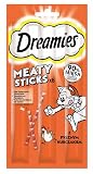 Dreamies Meaty Sticks przekąska dla kota z kurczakiem, nagroda za fantazyjne aksamitne łapy, 14 x 30 g (14 x 6 sztuk)