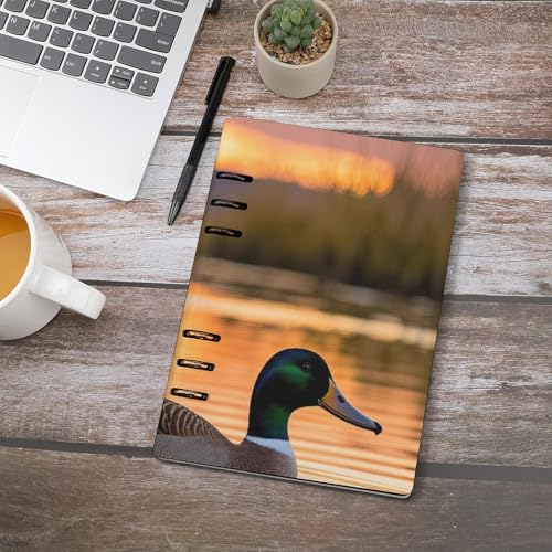 Carnet A5 en cuir rechargeable pour notes d'affaires et planification - 4
