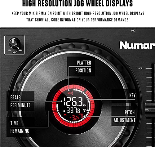Miniatura 10 de Numark Mixtrack Platinum Fx Hf125 Controlador Dj De 4 Secciones Para Serato Dj Con Mezclador Dj E Interfaz De Audio Auriculares De Dj Profesionales