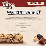 Corny Nussvoll Protein Chocolate | Nussriegel & Proteinriegel ohne Zuckerzusatz | Mit 38% Nüssen & 25% Eiweiß | 3 x 35 g