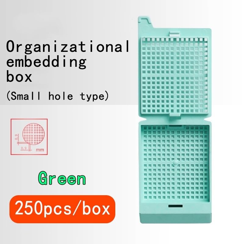 POM Embedding Box Organization Processing Inspection Sample Organization Plastic Fine Grid with Lid Color Easy to Break(Pink)