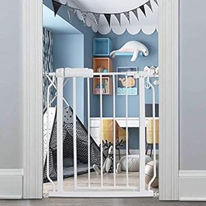 Fairy-Baby-Small-Narrow-Baby-Gate-for-Doorways-Stairs-Hallway-24-27-Inch-Wide-Pressure-Mounted-Walk-Through-Gates-Indoor-Safety-Child-Gates-for-Kids-or-Pets Indoor Safety Gates for Pets