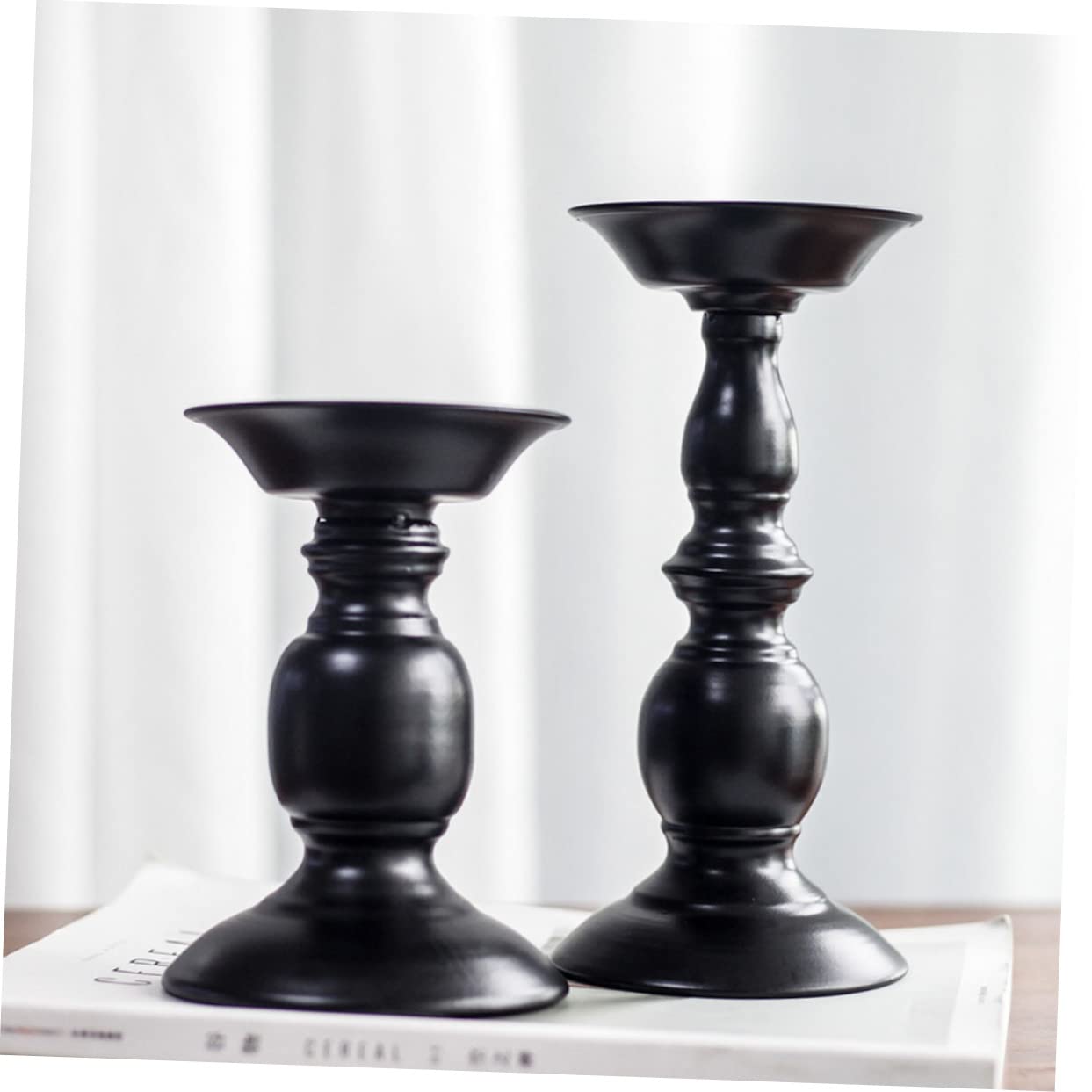 Candelabro de Hierro Estilo Europeo Retro, 2 Unidades