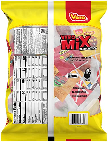 Vero Banda Fuego Mix Assorted Chili Lollipops, Artificially Flavored, Net Wt. 20.5 Ounces, 40 Count Bag #TOP1