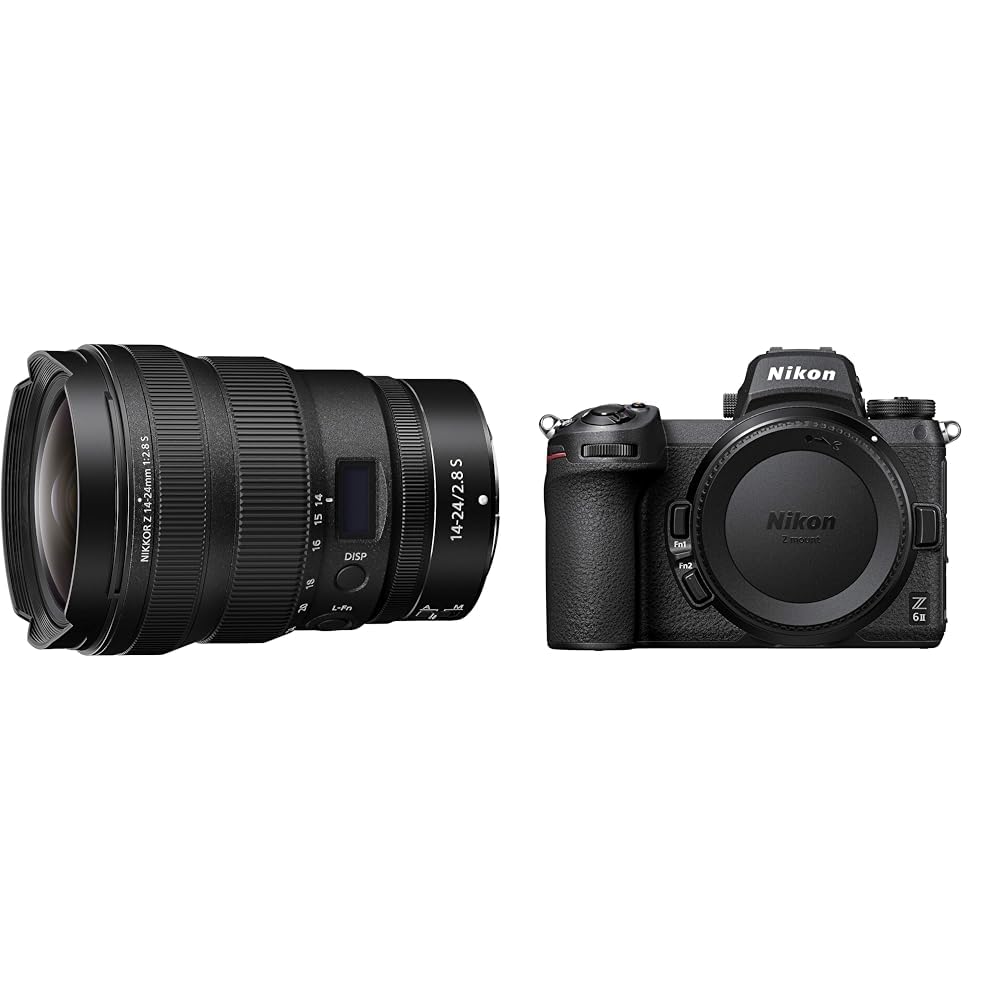 Nikon Z 6II boitier nu, Appareil Photo Numérique Hybride Plein (24,5 MP, 4K/30p, rafale 14 i/s,double slots SD & XQD ou CFexpress) + Objectif Zoom Ultra Grand-Angle NIKKOR Z 14-24mm f/2.8 S