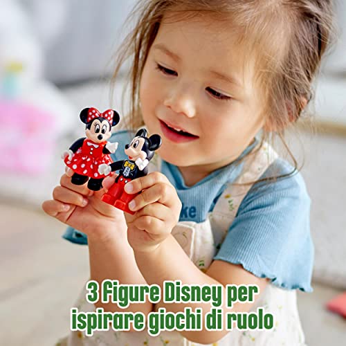 DUPLO | Disney Il Treno del Compleanno di Topolino e Minnie - Giocattolo per Bambine e Bambini da 2 Anni in su - Giochi Educativi con Mattoncini Numerati e 3 Personaggi - Idea Regalo - 10941 - Lego - Immagine 4