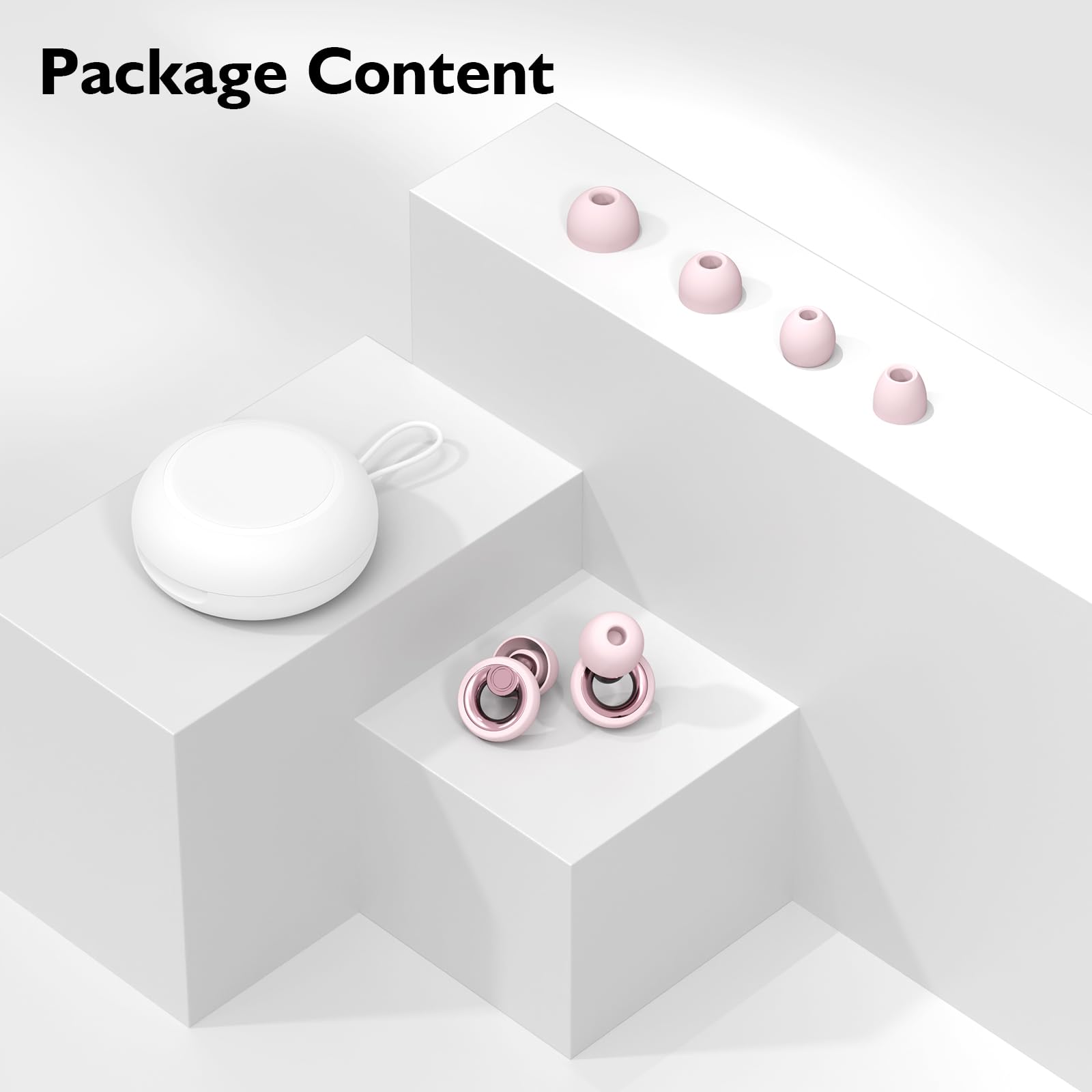 Tapones para los oídos para reducción de ruido, reutilizables y lavables, protección auditiva de 30 dB, tapones flexibles con cancelación de ruido para dormir, enfoque, sensibilidad al ruido