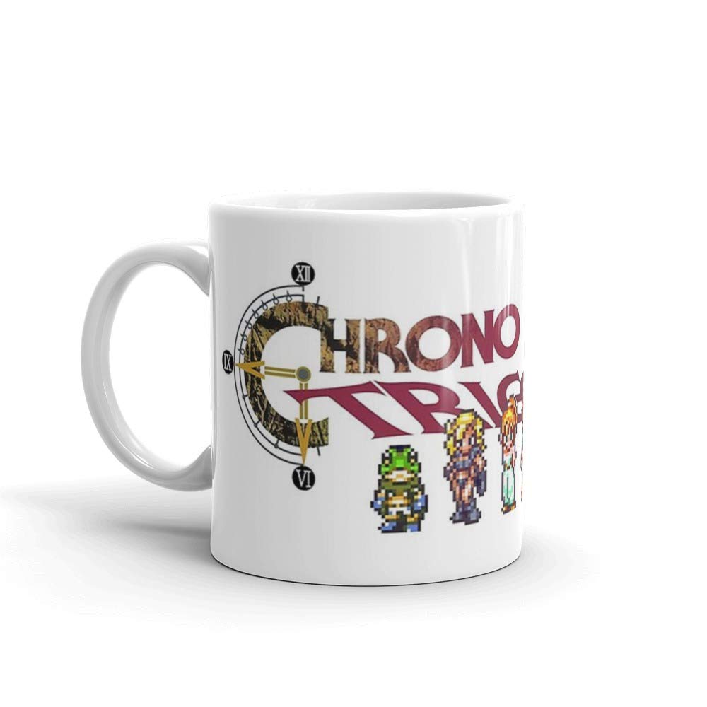 Chrono Trigger 11 Oz White Ceramic 11 Oz Ceramic Coffee Mugs With C-shape Handle Comfortable To Hold