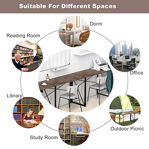 Folding-Desk-Laptop-Computer-Table-Writing-Study-Computer-Desks-with-Metal-Frame-Folding-Home-Office-Desk-for-Small-Spaces-394-Inches-No-Assembly-Required-Esspresso