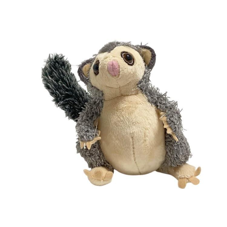 Planeur de sucre en peluche à queue articulée modulable et grands yeux noirs