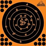 Reactive Self Adhesive Circle Target | 12x12 Inch Reactive Sticker Shooting Targets | Sitting Duck Targets (5 Targets)
