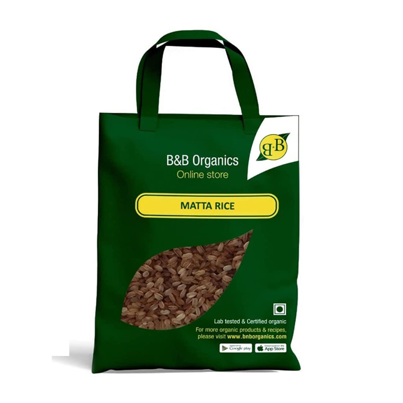 B&B Organics Par-Boiled Exotic Kerala matta rice (20 kg)/ traditional Kerala rice/Vadi Matta