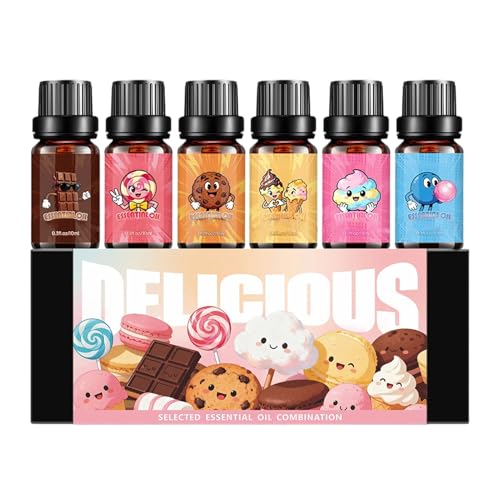 De Fragancia, Aromas De Caramelo Dulce, 6 Piezas, Aceites Perfumados, Líquido Difusor De, Esencia Segura Para La Piel De Larga Duración, Para Mujeres, Hombres, Habitación, Citas, Fiesta,