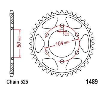 Amazon.com: Motorcycle 525 Rear Sprocket Suitable For ZX10R