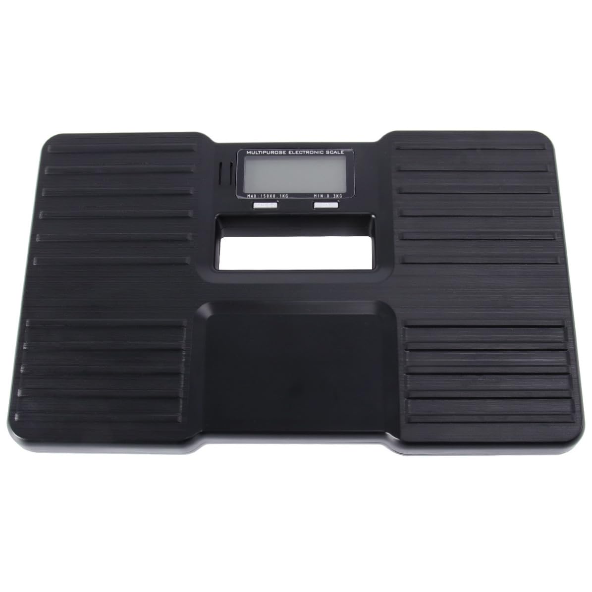 Báscula 150kg Digital de Plástico Negra para Peso Corporal y Equipaje