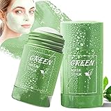 Grüntee Maske Stick Poreless Deep Cleanse Green Tea Mask Green Mask Stick Original Grüner Tee Mearing Clay Maske Reinigende Grüne Tonerde Gesichtsmaske Moisturizing Cleansing Skin Masken Beauty 2 PCS