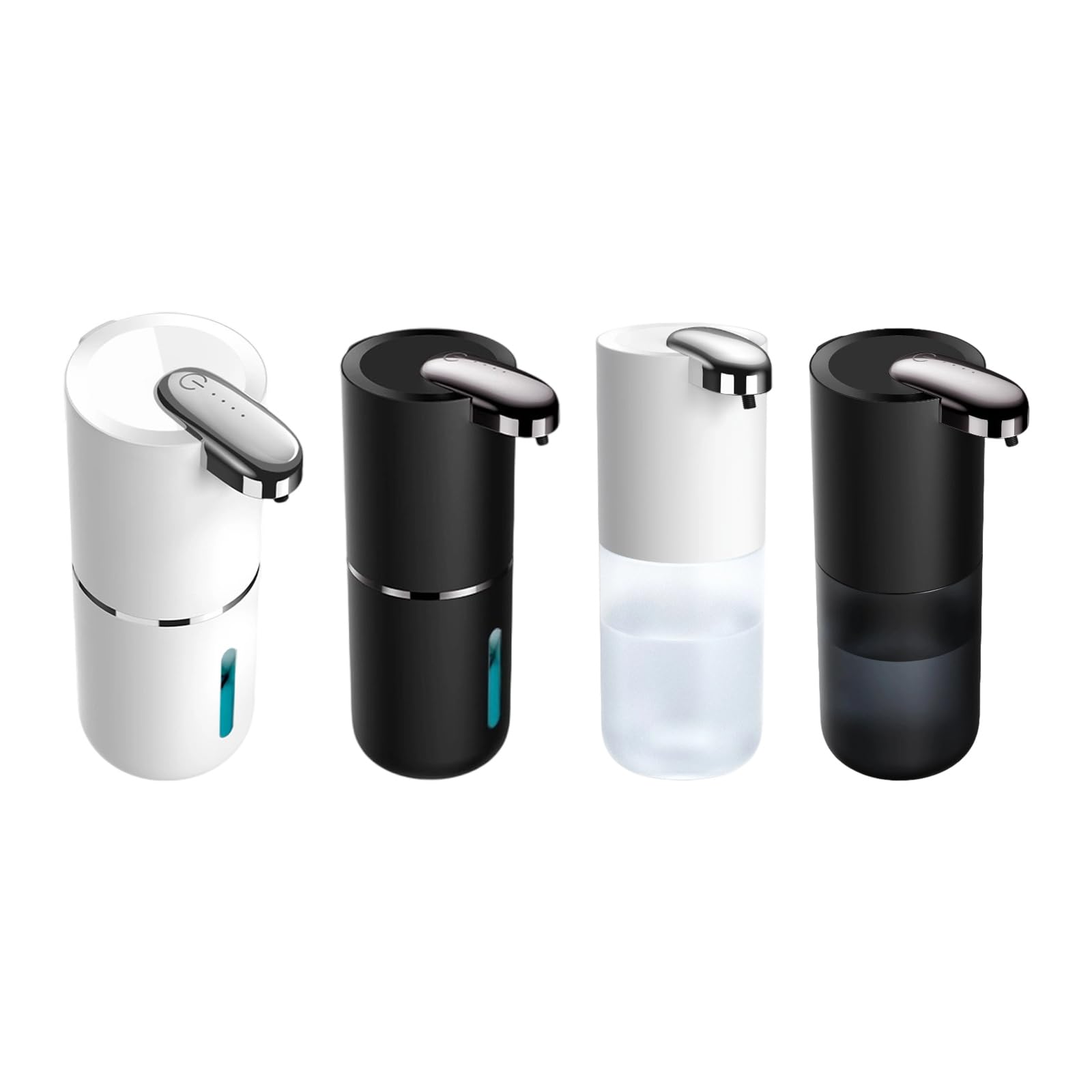 Dispenser automatico sapone per le mani in schiuma con uscita regolabile Design igienico senza contatto Accessorio da bagno in ABS per la casa Dispenser automatico sapone in schiuma