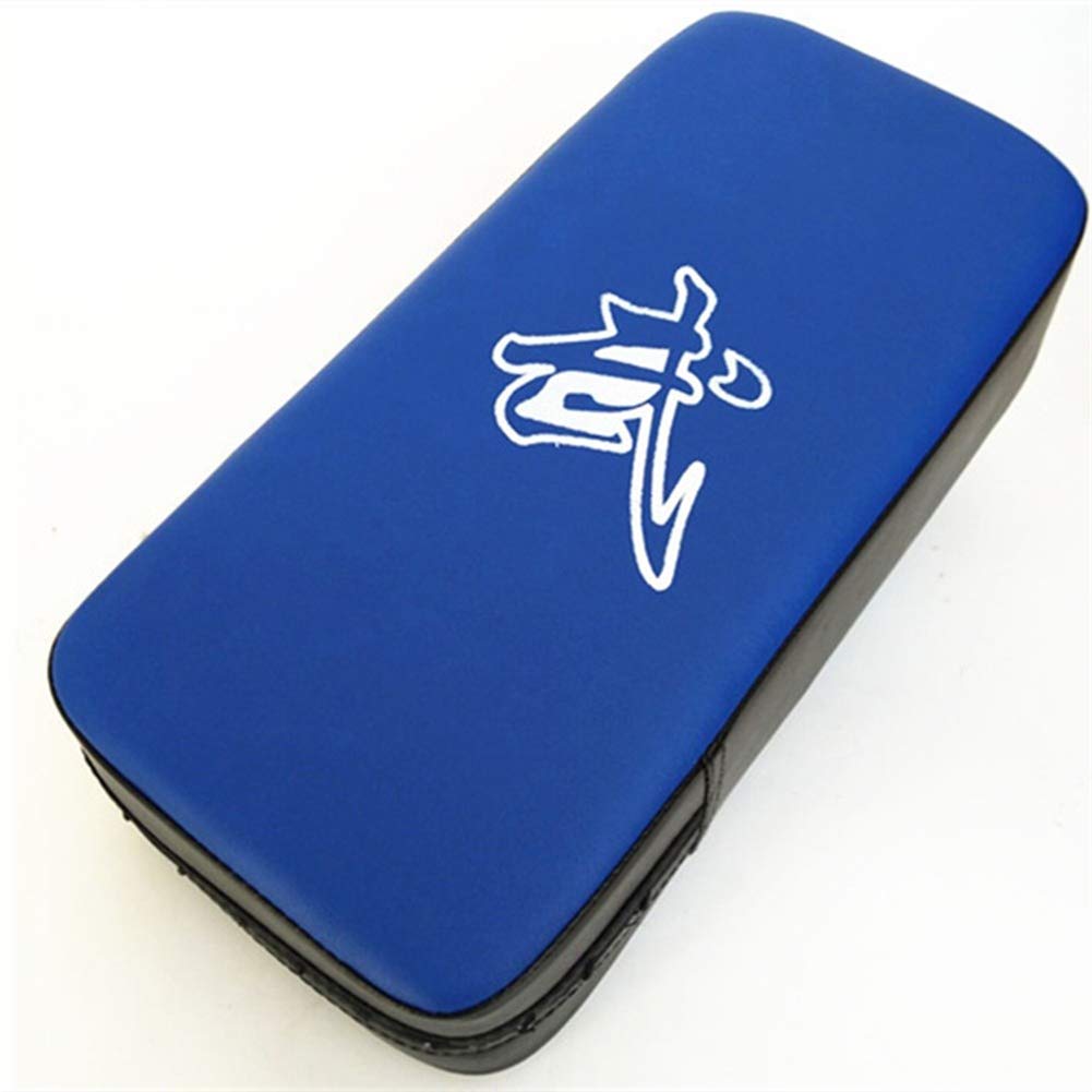 Guantes Boxeo Almohadilla de Palma Kick Pads Artes Marciales Golpe Cuerpo Pad Azul Talla Única