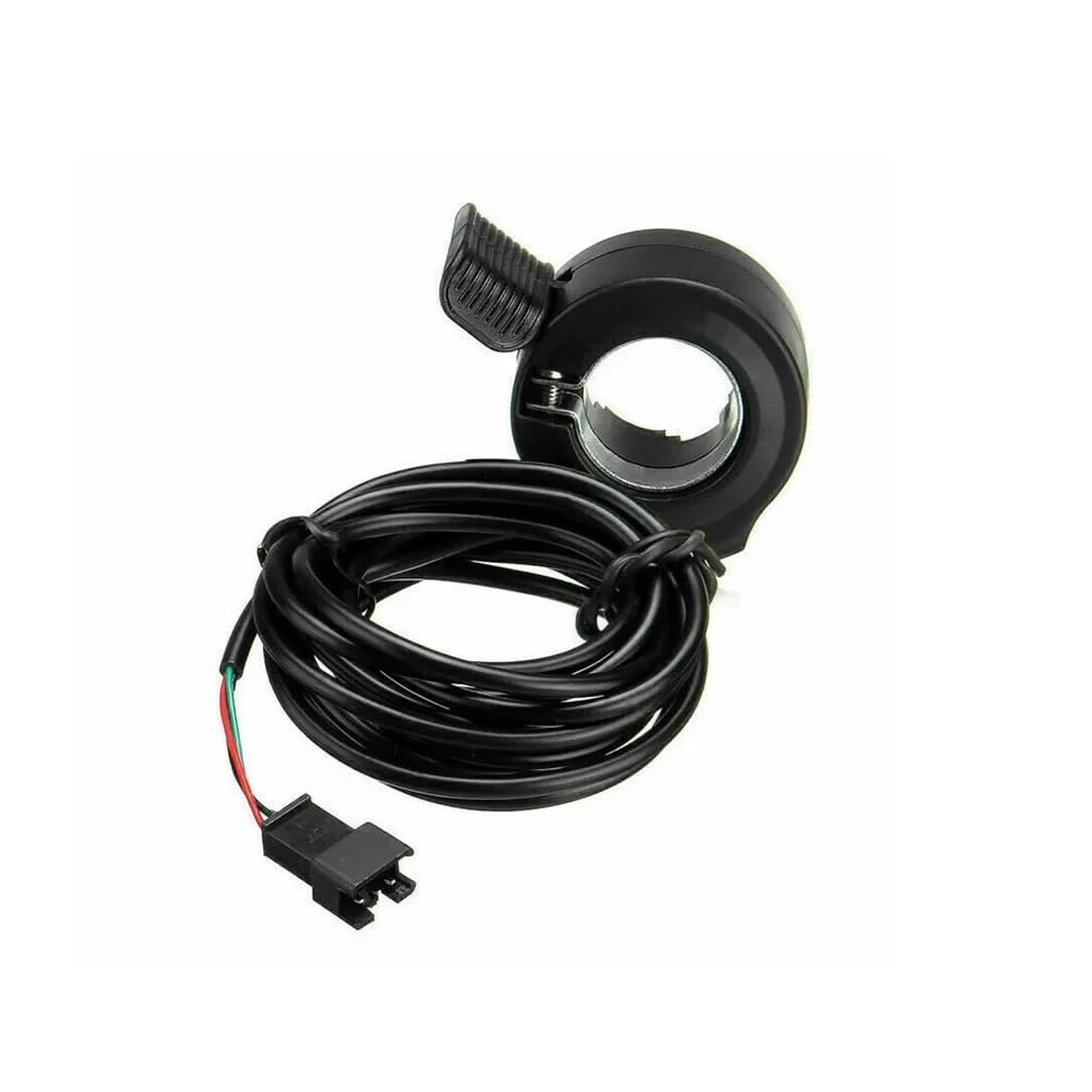 Caffen One Color Ebike Throttle E-Bike Thumb Throttle Parts Assembly Replacement Three-Wire Black Ebike Electric Bike For Bicycle