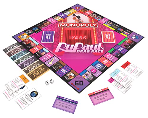 Monopoly RuPaul’s Drag Race juego de mesa oficial miniatura 3