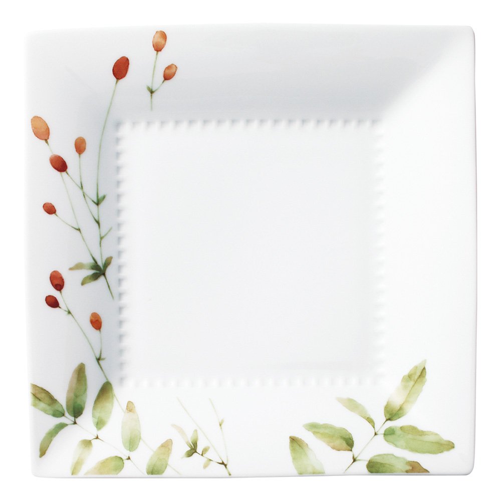 ノリタケNoritake あづまの路（われもこう）23cm角皿プレート6枚セット ノリタケNoritake あづまの路（われもこう）23cm角皿プレート6枚
