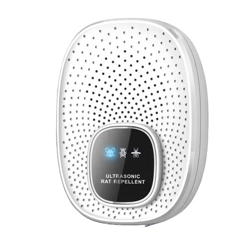 Coverzone Ultrasonik Haşere Kovucu Elektronik Cihaz USB 5V Fare Böcek Sinek Karınca Uzaklaştırıcı Kimyasal İçermez Ev Ofis Depo Kullanımı 12-100kHz - 1 Adet | W27 (Beyaz)
