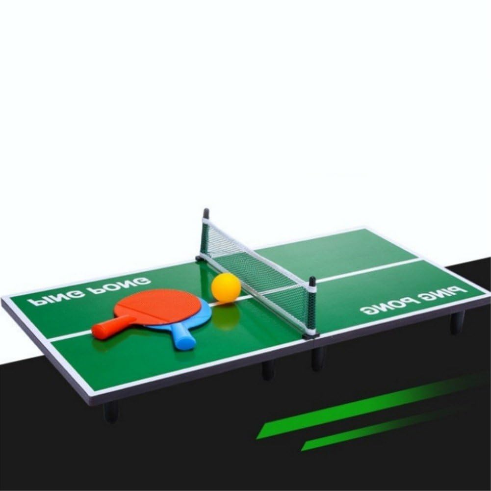 Tavolo Pong Pieghevole Portatile per Interni Ed Esterni, con, 2 Racchette Pong E 1 Pallina, Ideale Come Regalo per Bambini.