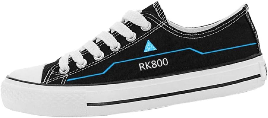 Dailygocn Adult Low Top Sneakers Game Inspired Shoes Canvas Trainers Casual Lace Up Sports Shoes for Men