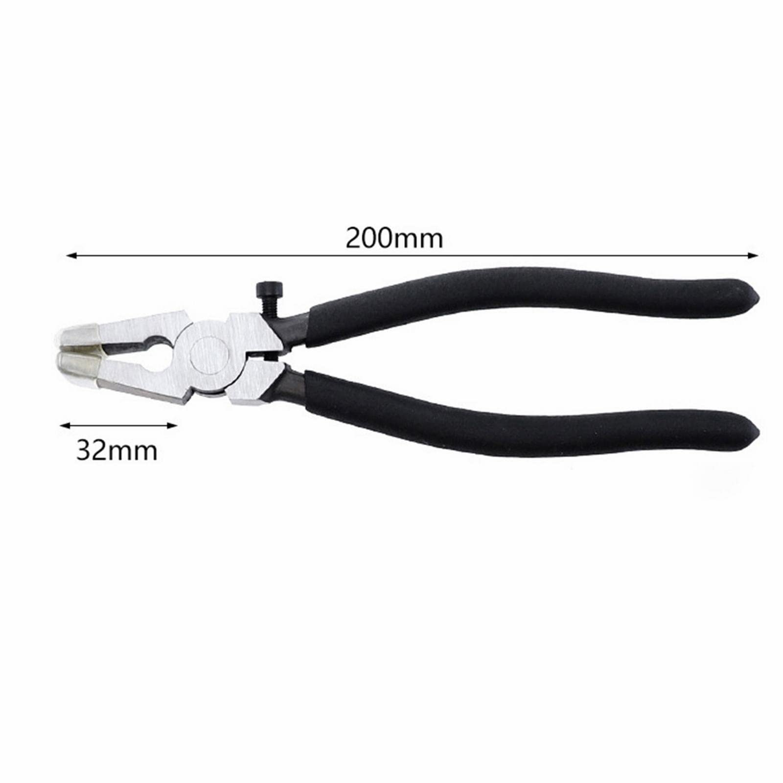 JINGYAN Alicates universales 6/8 Inch Flat Nose Plier Offset Pistol Handle Combination Pliers Carbon Steel Cutter Tool For Cutting Glass Tile Ceramics