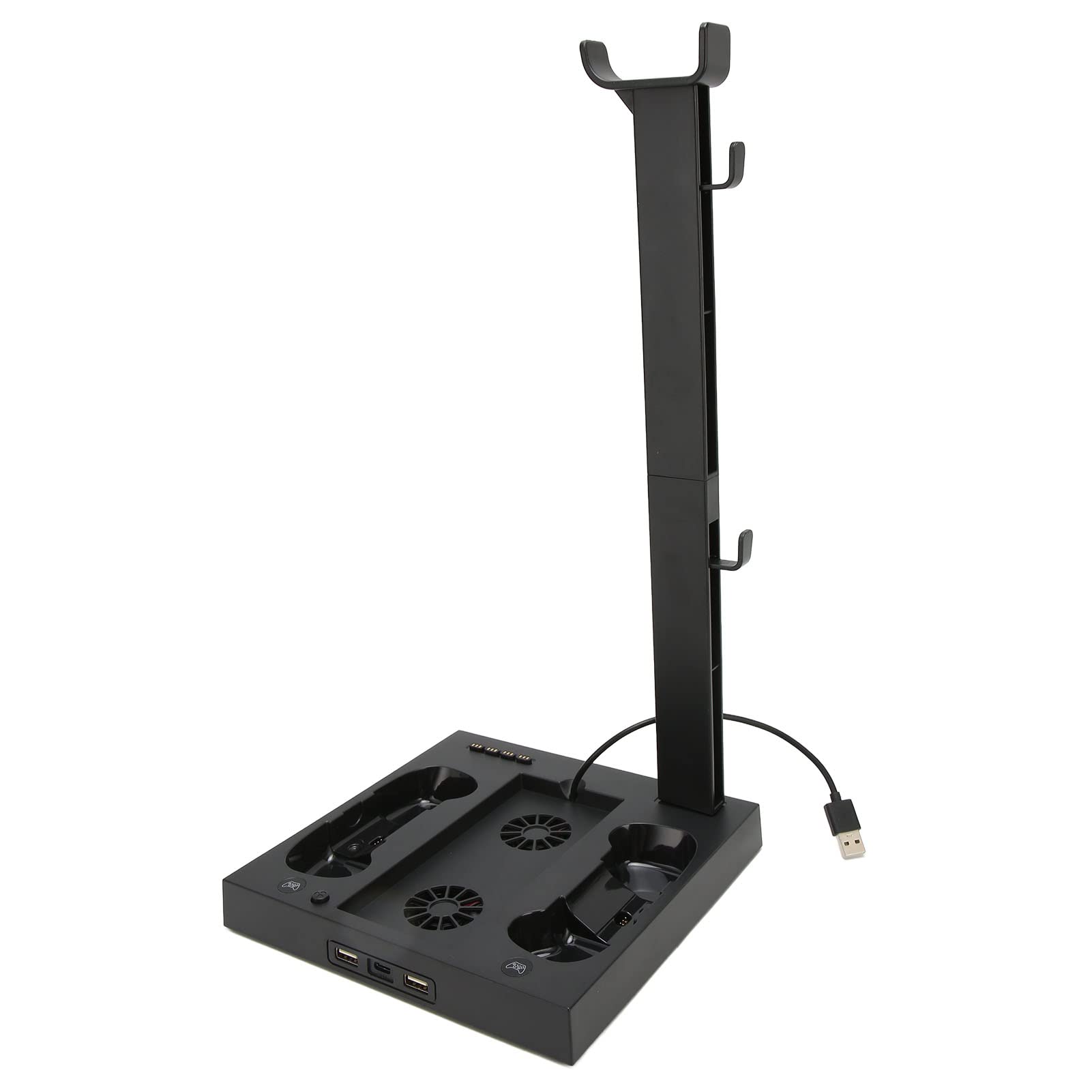 Supporto di Ricarica con Ventola di Raffreddamento per Console di Gioco e Controller Series S, Accessori Dock per Stazione di Ricarica Doppia Verticale con Batteria