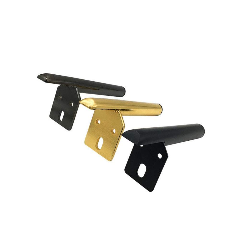 Patas de Mesa, Negro Mate/Titanio/Negro Plomo, Patas de Metal para Muebles, sofás, Muebles de TV, Soportes para cafetera, baño y mesita de Noche (4 Piezas)