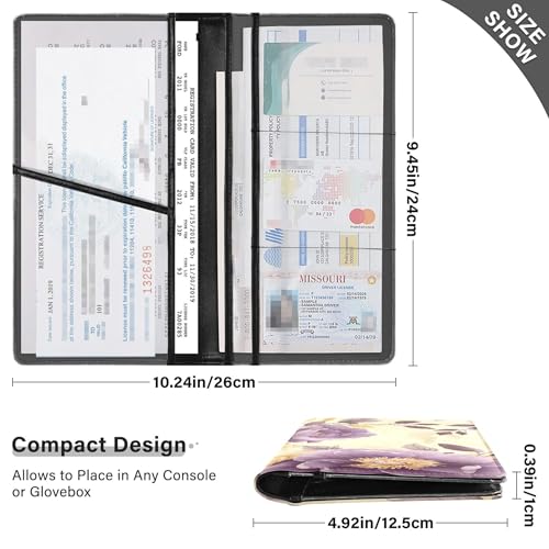 Organizador para Documentos de Auto PU miniatura 3